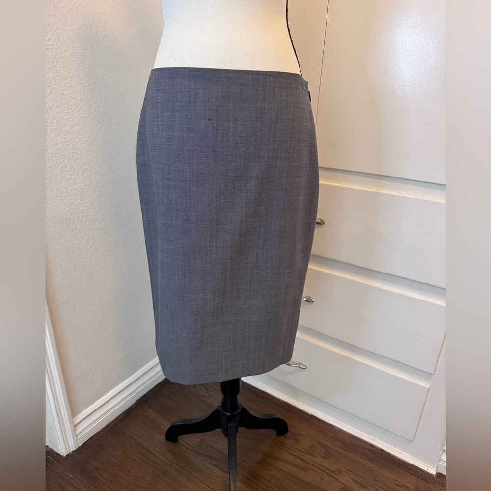Elie Tahari Charcoal Pencil Skirt